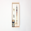 Set of 20 amber glass dipping pens by Bortoletti, featuring elegant, hand-blown glass design ideal for calligraphy and artistic writing.