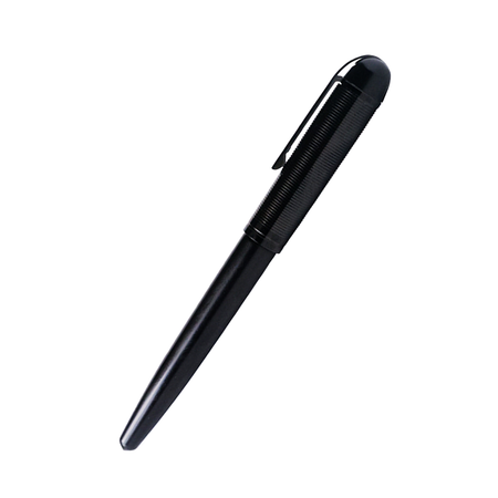 Wahl-Eversharp Skyline fountain pen with aviator black trim, featuring a sleek black body and gold accents.