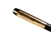 Wahl-Eversharp Skyline fountain pen with black body and gold trim, elegant writing instrument for daily use