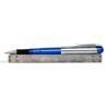 Wahl-Eversharp Skyline rollerball pen with silver trim, featuring a sleek blue body and smooth writing tip.