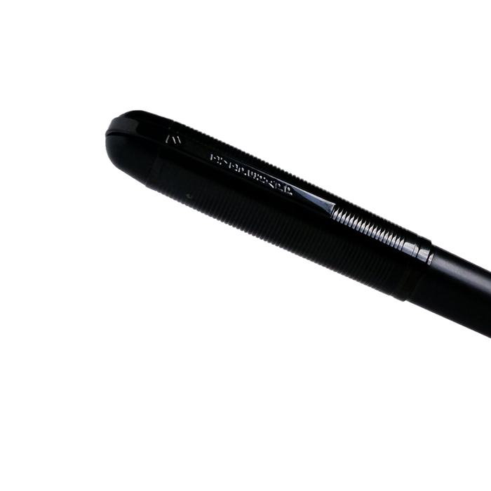 Wahl-Eversharp Skyline rollerball pen with black finish and silver aviator trim, sleek and stylish writing instrument.