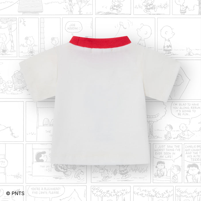 Esterbrook Snoopy Estie fountain pen featuring Snoopy wearing a shirt on the back of the pen.