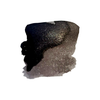 Papier Plume Southern Nights shimmer fountain pen ink in a glass bottle with dark, shimmering blue ink visible inside.