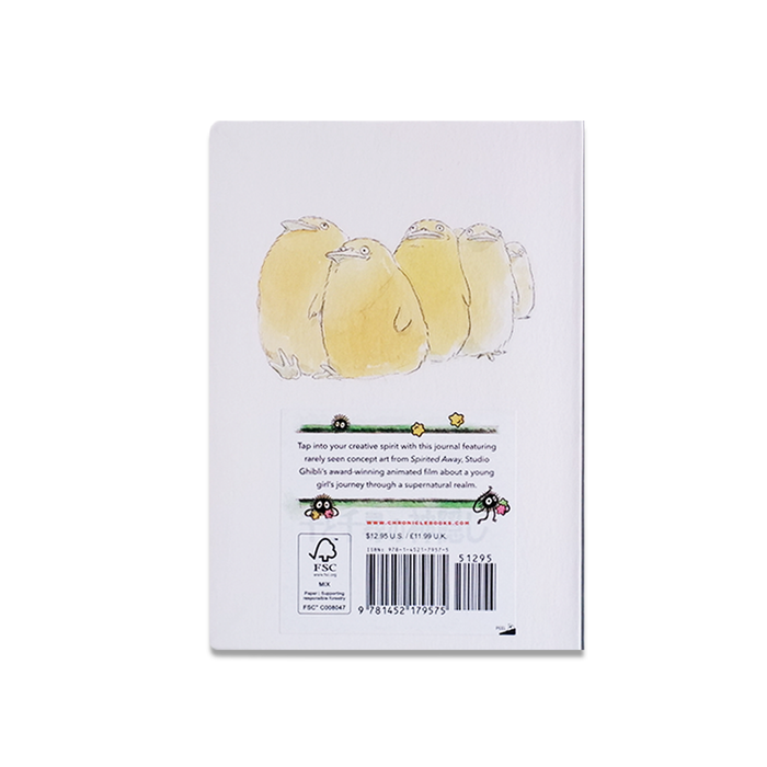 Spirited Away journal by Chronicle Books featuring a decorative cover with artwork inspired by the animated film.