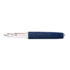 Blue Grifos Papier Plume Raya fountain pen with a sleek design, featuring a stingray blue finish and fine nib.