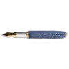 Grifos fountain pen with stingray leather grip, featuring a sleek design and gold accents for a luxurious writing experience.