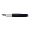 Grifos fountain pen with volcanic grey ink and stingray pattern, featuring elegant design and gold accents.