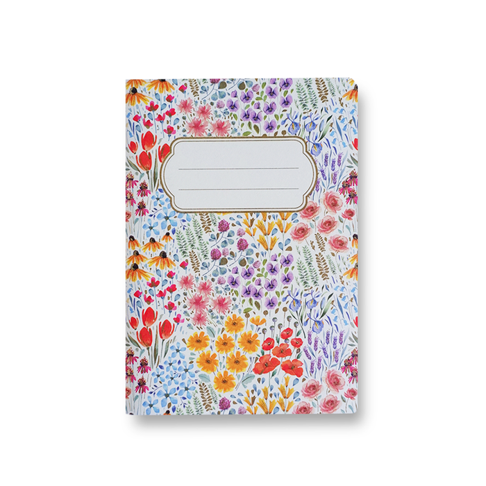 Kartos soft cover A6 journal with tiny flower design, featuring a floral pattern on the cover for writing and note-taking.