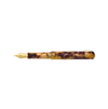 Esterbrook Niblet fountain pen with open tortoise shell design, featuring a sleek metal nib and classic fountain pen style.