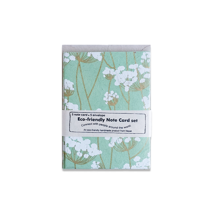 Set of Giftsland Twigs notecards featuring elegant twig illustrations on white paper for sending handwritten messages.