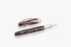 Visconti Comedia Purgatorio rollerball pen with black and silver design on a white background