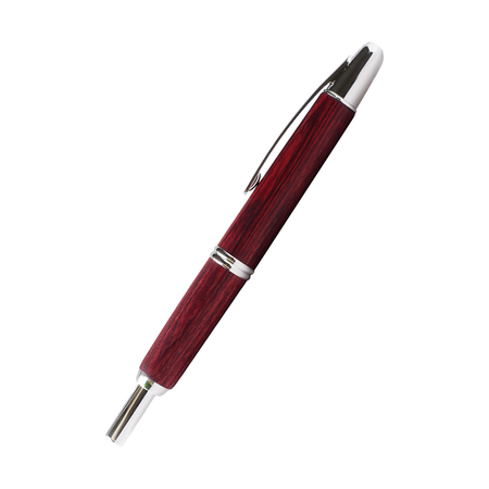 Pilot Vanishing Point fountain pen with a sleek birchwood barrel, showcasing its elegant design and smooth ink nib.