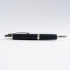 Pilot Vanishing Point fountain pen with black birchwood finish, showcasing the sleek design and gold accents of the writing instrument.