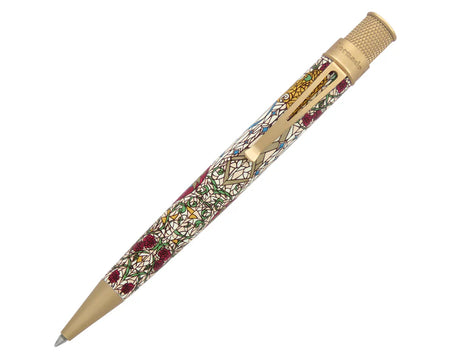 Retro 51 Beauty and The Beast Tornado rollerball pen with detailed literary character design and sleek black barrel.