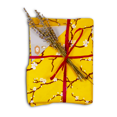 Yellow Valentine's Day journal set from Papier Plume featuring "Rendezvous with a Journal" design, perfect for gifting or personal use.