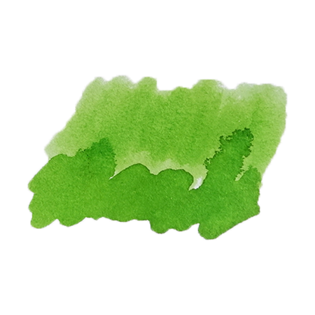 Bottle of Cathay Verdant Courtyard fountain pen ink with vibrant green color and elegant label, ideal for writing and calligraphy.