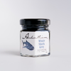Anderillium Whale Shark Grey fountain pen ink bottle with label, showcasing the grey ink color and product branding.