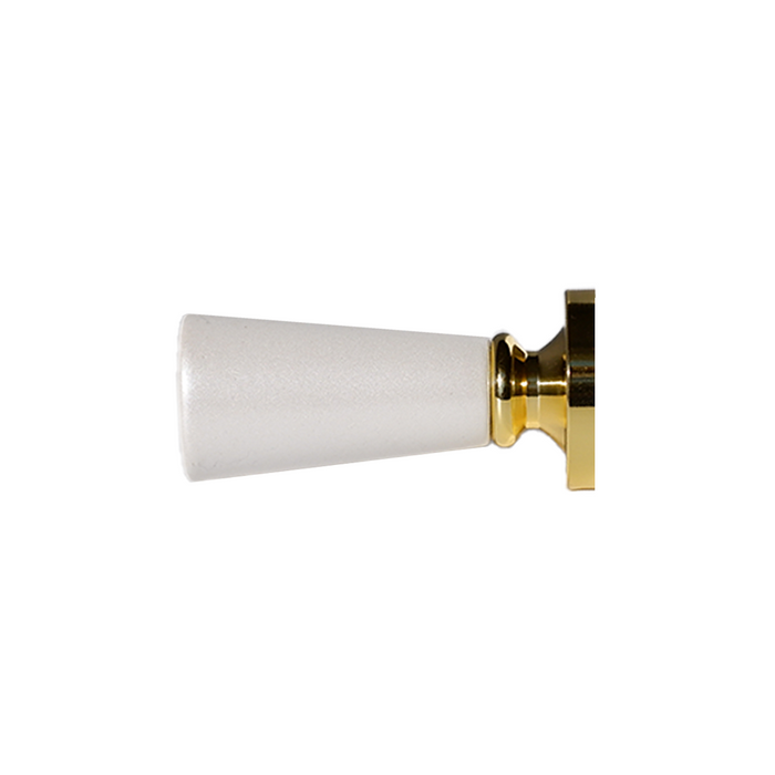 White triangular wood wax seal handles by Papier Plume, designed for elegant stationery and craft projects.