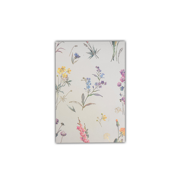 Kartos Wildflowers Memo Pad featuring colorful floral designs on white paper pages for notes and reminders.