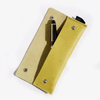 Long yellow San Lorenzo pen case with a sleek, rectangular design for storing pens and small stationery accessories.