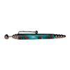 Jean-Pierre Lepine Zig Zag green ballpoint pen with red filet design, showcasing a sleek, modern writing instrument.