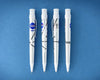 Retro 51 Tornado Mercury 7 rollerball pen with sleek silver finish and capped design, ideal for smooth writing.
