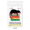 Magnetic cat and book-themed bookmark by Lucy Loves Paper, featuring a cute cat illustration and magnetic closure for page marking.