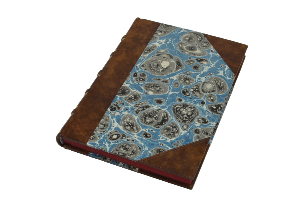 Anima Sola Fine Books classic mid-19th century English sketchbook journal with vintage cover and hand-drawn sketches inside.