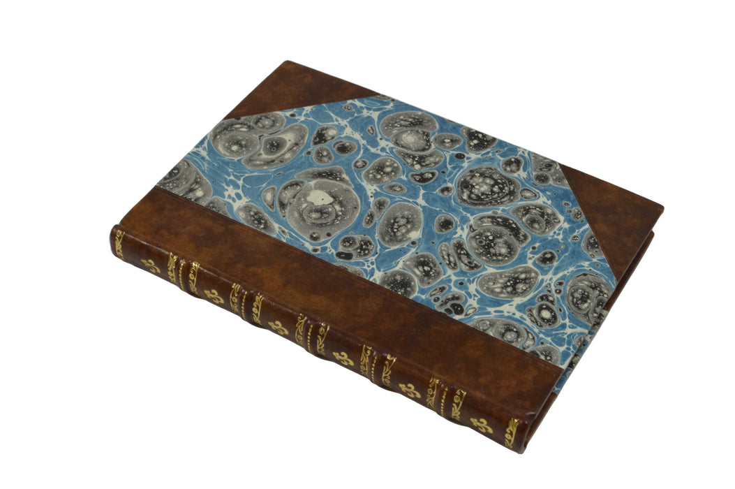 Anima Sola Fine Books journal featuring a classic mid-19th century English sketchbook cover with vintage design.