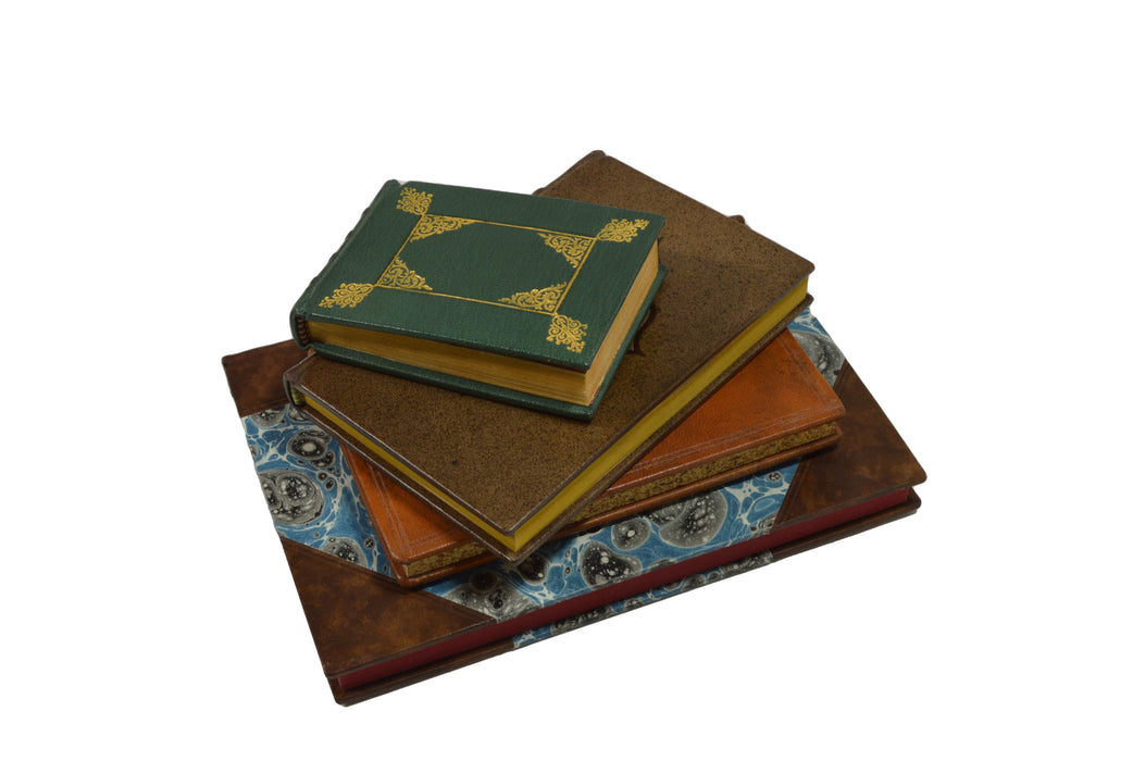 Small French 18th-century sketchbook journal by Anima Sola Fine Books, featuring vintage paper and classic binding.