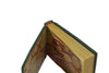 Anima Sola Fine Books small French 18th-century sketchbook journal with aged leather cover and handwritten sketches inside.