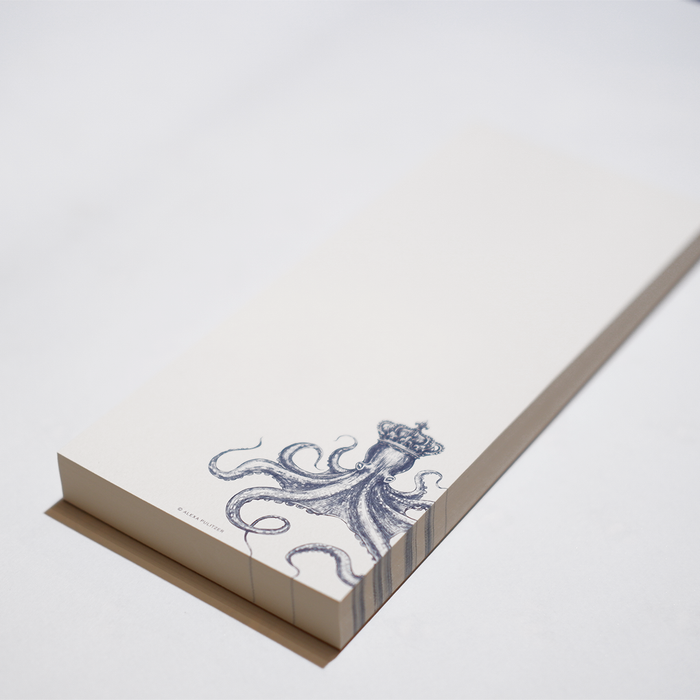 Alexa Pulitzer King Octopus long pad with colorful octopus design, soft absorbent material, and leak-proof construction.
