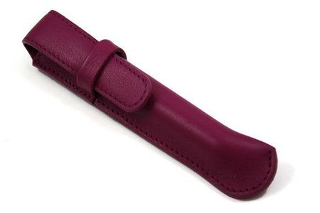 Atelier de la Foret pen pouch in black with one pen, medium size, classic length, featuring various colors.