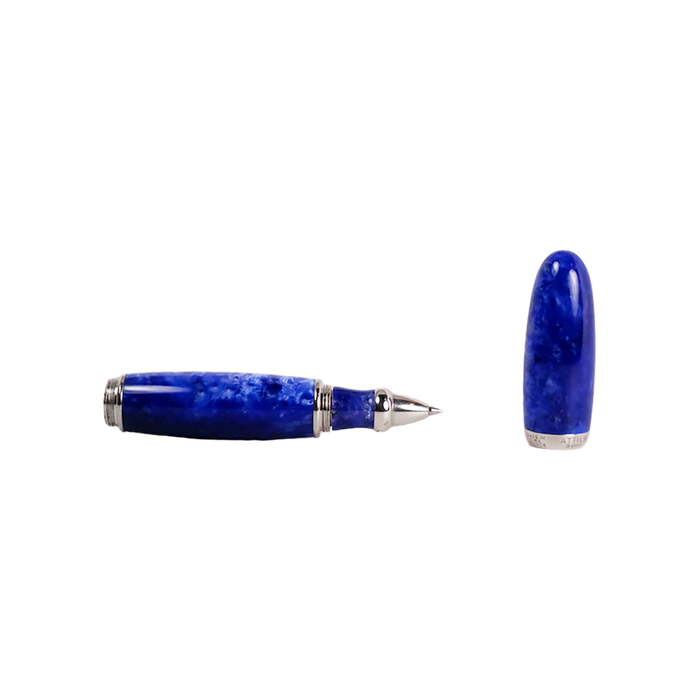 Blue Jean-Pierre Lepine Atila fountain pen with rollerball tip, sleek design, and elegant finish.