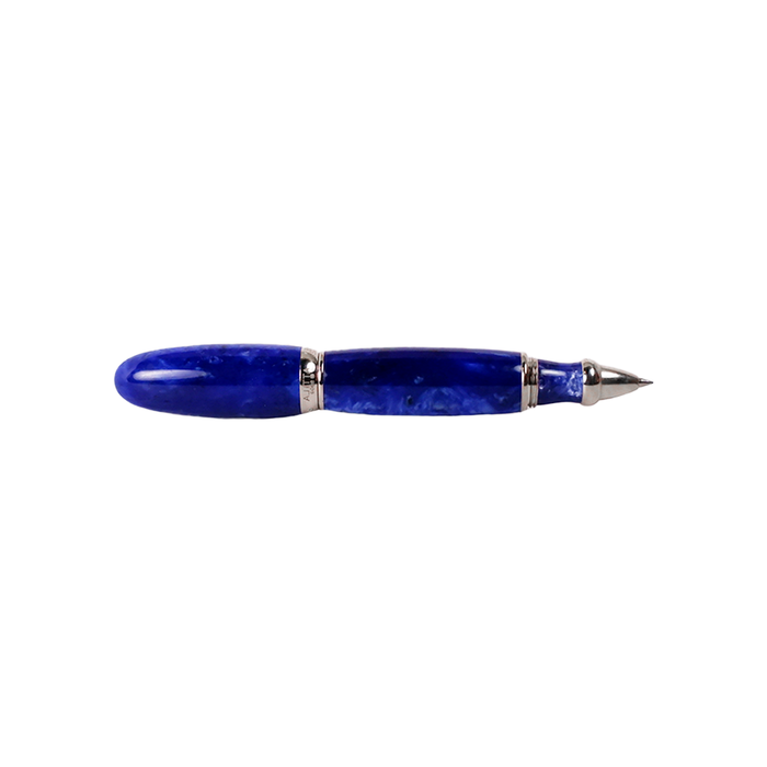 Blue Jean-Pierre Lepine Atila rollerball fountain pen with sleek design and silver accents.