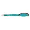 Cleo Skribent Aura Eco-Roller Fountain Pen with Laguna Dragon design, featuring sleek blue and gold accents.