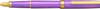 Luxury Brands of America platinum BISO fountain pen with sleek design and polished finish, close-up view of the pen's body.