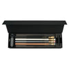 Blackwing Pencil Essentials Set with multiple black pencils and accessories, featuring sleek black design and high-quality craftsmanship.