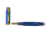 Bexley Aloha from Hawaii Gold fountain pen with gold-colored body and intricate design, showcasing elegant craftsmanship.