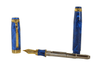 Bexley Aloha from Hawaii gold fountain pen with elegant gold finish and classic design, displayed on a white background.