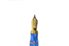 Bexley Carroll Shelby Cobra fountain pen with black body and silver accents, showcasing elegant design and fine craftsmanship.