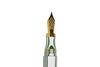 Bexley California Gold Trim Fountain Pen with fine nib, featuring a sleek design and gold accents.