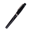 Black and white Jean-Pierre Lepine Yuzu fountain pen with capped design, showcasing elegant craftsmanship and sleek styling.