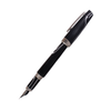Jean-Pierre Lepine Yuzu black and white fountain pen with sleek design and elegant finish.