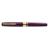 Esterbrook Model J fountain pen from the Purple Collection with a deep purple barrel and gold accents, displayed on a white background.