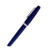 Jean-Pierre Lepine Yuzu fountain pen with blue resin body and chrome accents, showcasing elegant craftsmanship and sleek design.