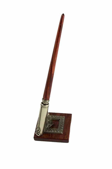 Bortoletti square pen rest and calligraphy dipping pen set with elegant pens and matching accessories for artistic writing