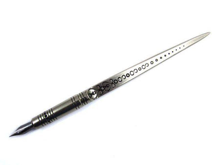 Bortoletti calligraphy pen and letter opener from the Bortoletti writing set, featuring elegant design and traditional craftsmanship.