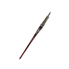 Bortoletti glass dipping pen with amber and silver accents, showcasing elegant handcrafted design for calligraphy or artistic use.