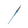 Bortoletti glass dipping pen in amber with silver accents, elegant writing instrument for calligraphy and artistic use